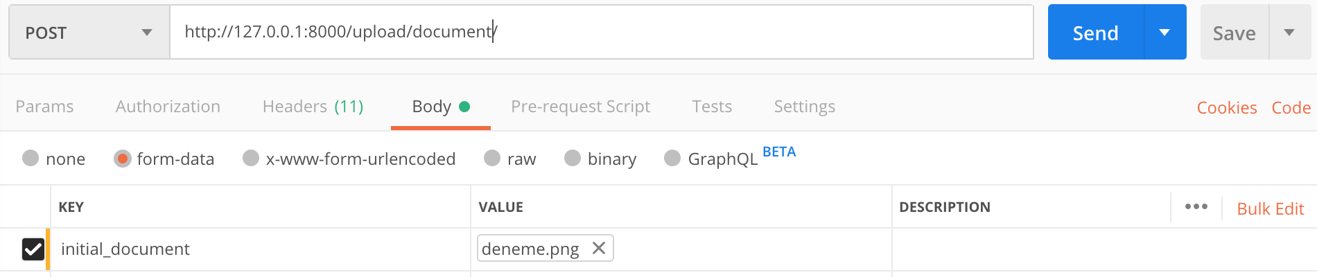 Postman Request Example